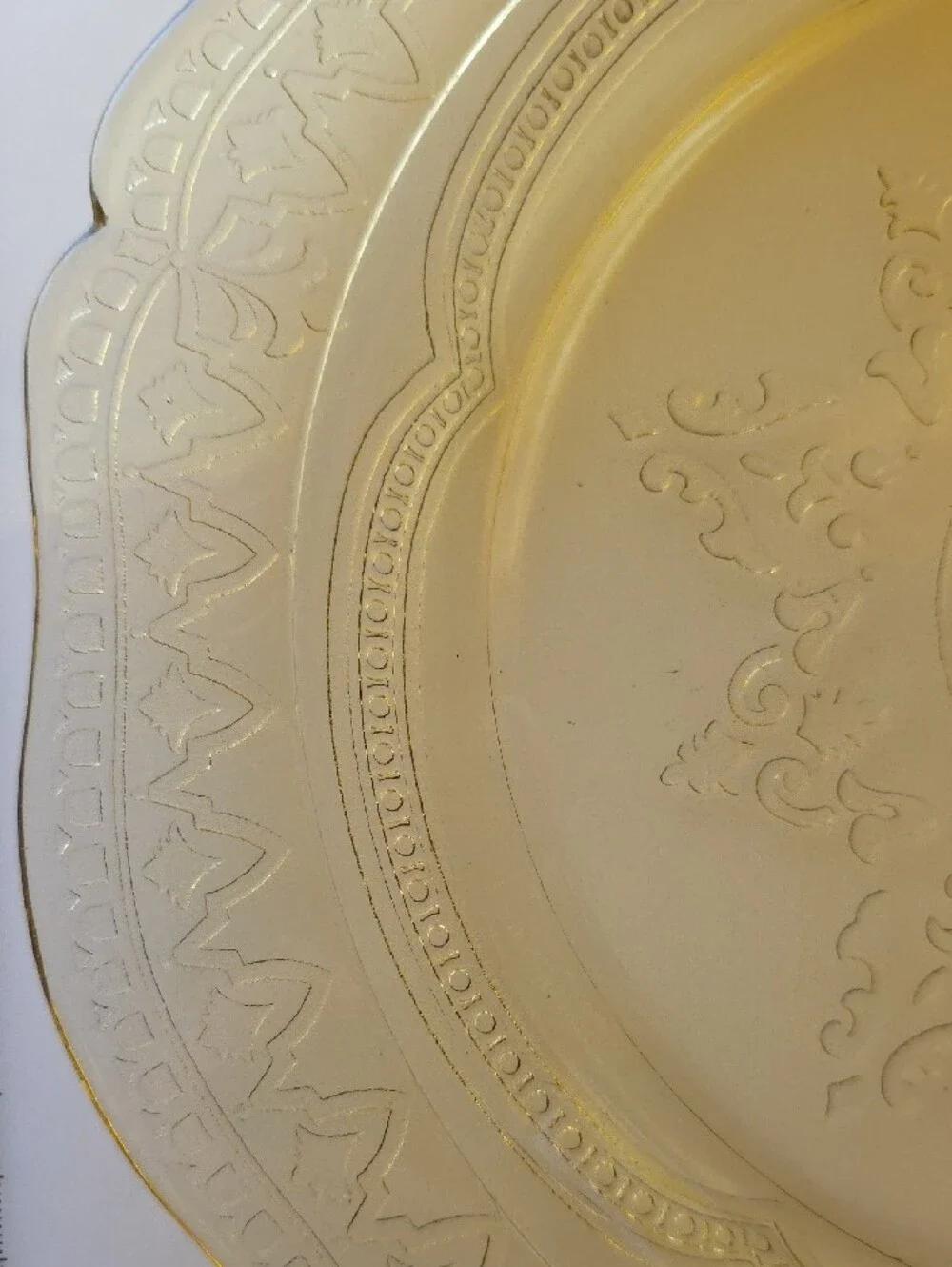 Vintage Federal Glass Patrician or Spoke Pattern